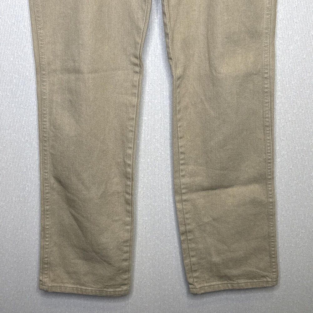 Wrangler Cowboy Cut Jeans Mens 36x34 Tan 936TAN Western Slim Fit Heavyweight Den - Picture 3 of 13